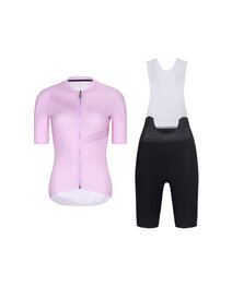 RIVANELLE Cycling short sleeve jersey and shorts - CRYSTELLE - black/pink